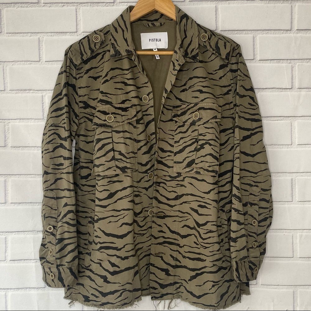 Pistola Camilo Military Jacket in Cadet Olive Zebra size medium